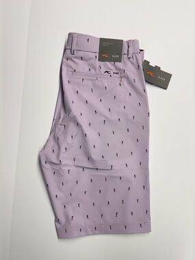 KJUS  Iver Printed 10" Golf Shorts Men’s Size W34 Regular Fit All Over Print NWT